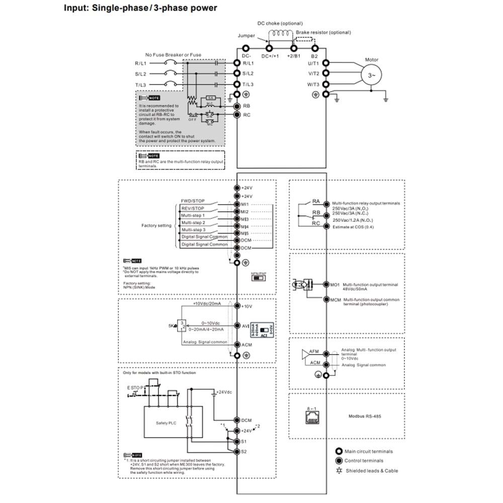 Delta VFD17AME43AFNAA ,ME300-7.5kw/380v Ac Motor Sürücü