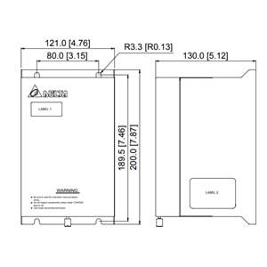 Delta VFDB4110 ,110kw/750vdc/125A Fren Ünite