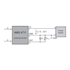 ANALOGMICRO AMS4711-0020-D (24Vdc,20-mBar,0..5V,FARK BASINÇ TRANSMITTER)