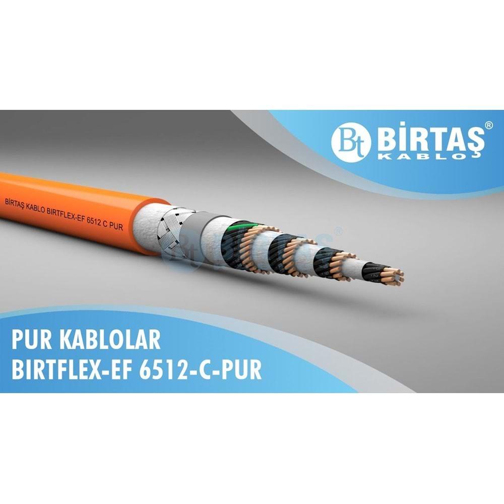 BİRTAŞ EF6512-CPUR-3x0.22 (AĞIRŞART,BLENDAJLI,HAREKETLİ KABLO)