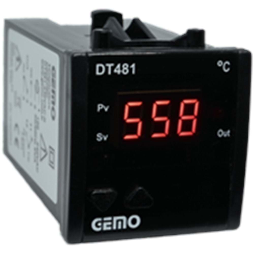 GEMO DT481-230VAC-R (100..240Vac,48x48,RÖLE,TC-J,ISI KONTROL)