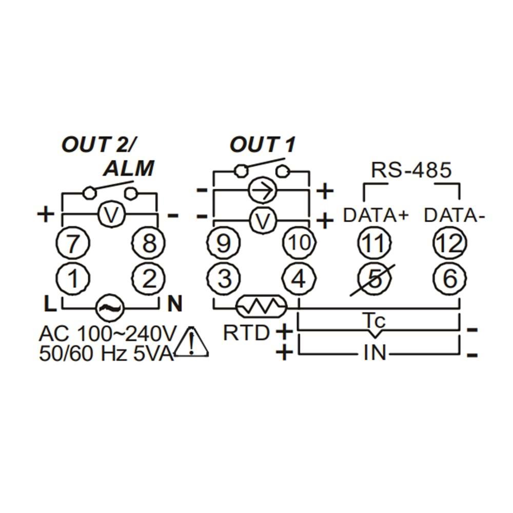 Delta DTB4824RR ,48x24 110v/220vac RÖLE Proses Kontrol