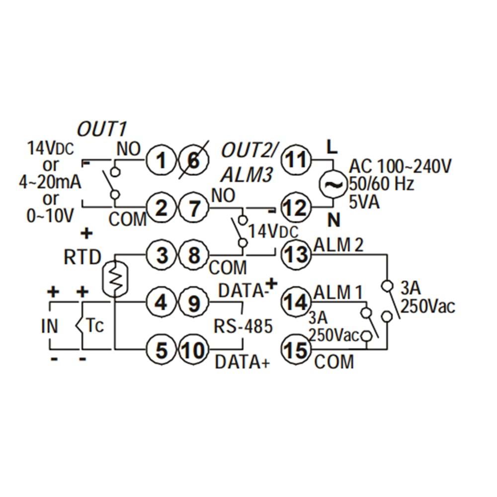 Delta DTB4848RR ,48x48 110v/220vac RÖLE Proses Kontrol