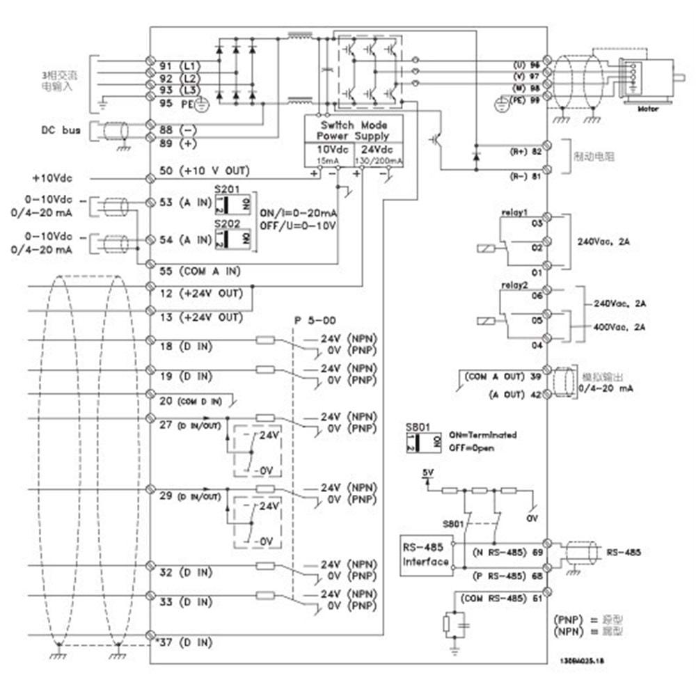 Danfoss FC-302P22KT5 ,22kw/380v Ac Motor Sürücü