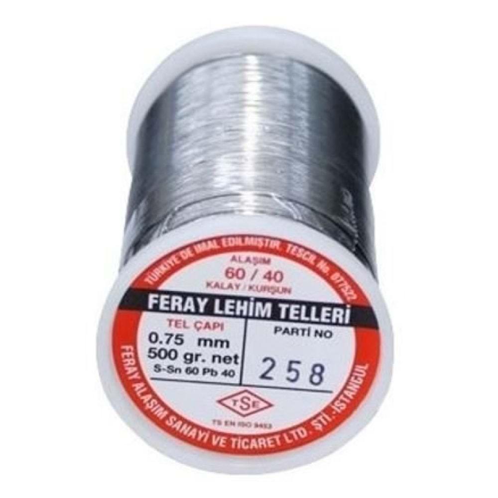 Feray 0.75mm/500GR ,0.75mm/500gr 60/40 Lehim Teli