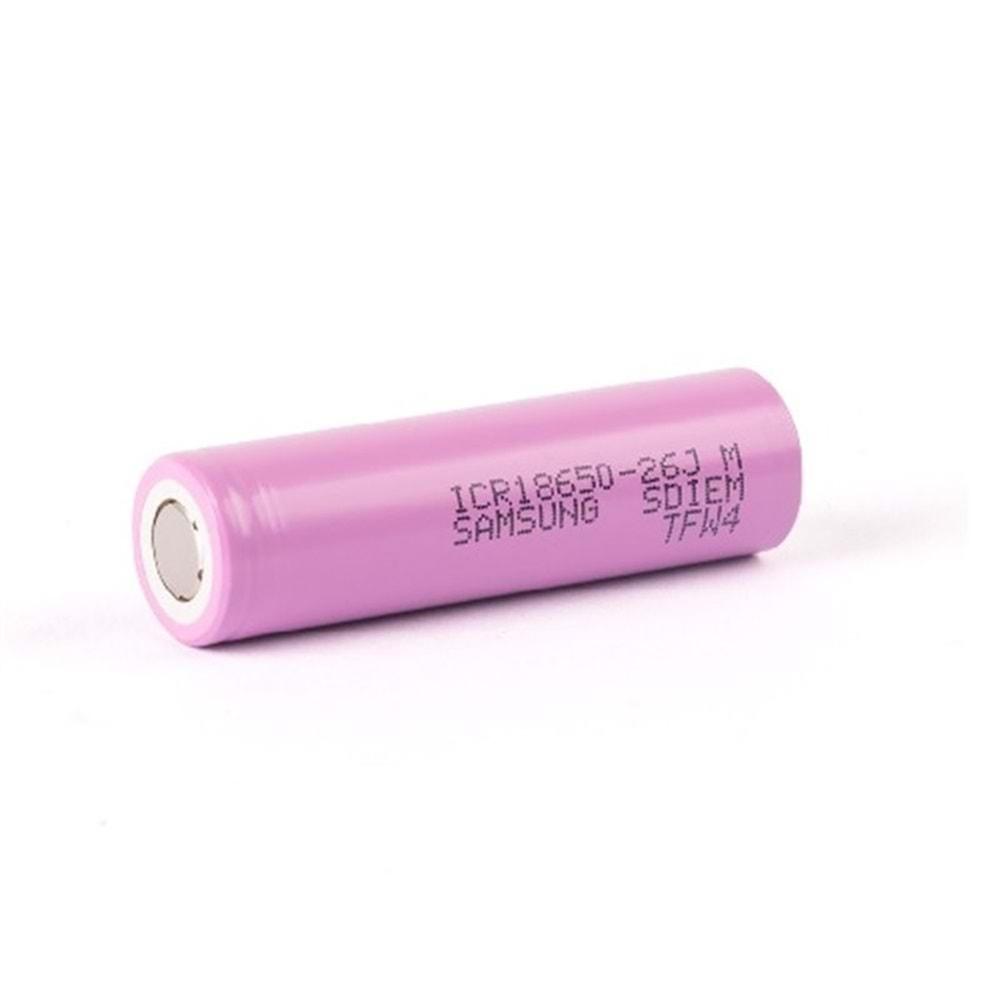 SAMSUNG ICR18650-18E ((3.7V/1800mAh,Lİ-ION PİL))