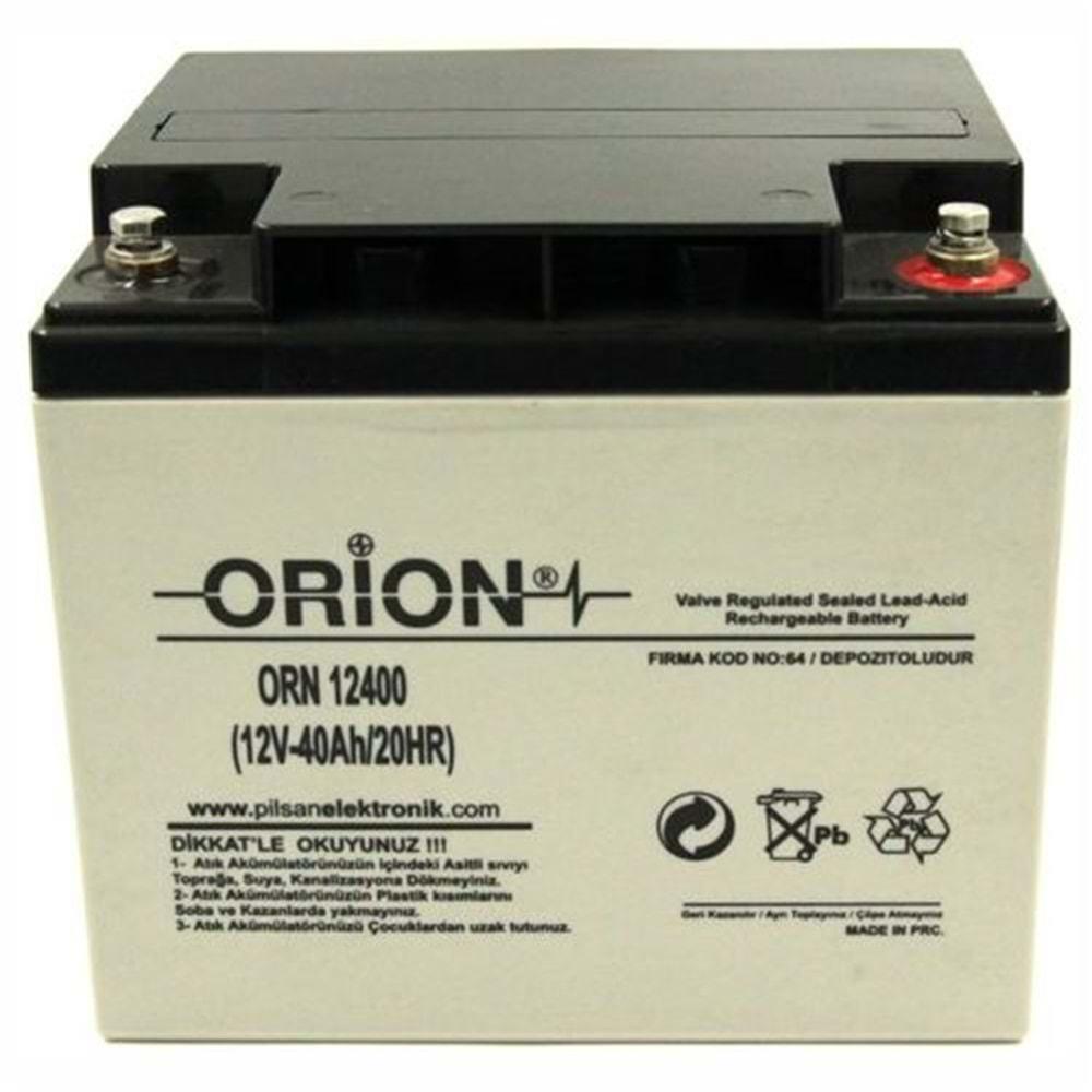 Orion ORN-12400 ,12v/40ah Kuru Akü