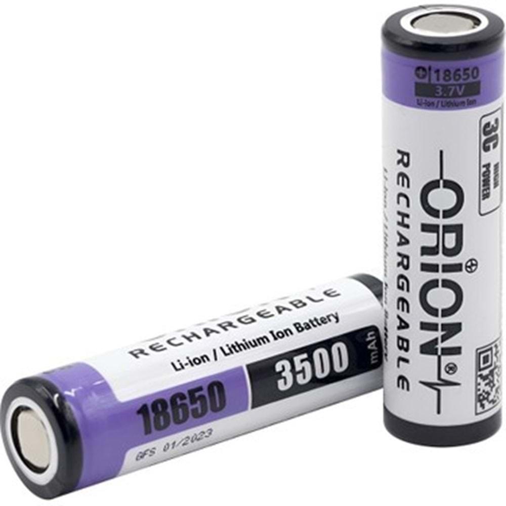 Orion 18650-35E ,3.7V/3500mAh Li-on Şarjlı Pil