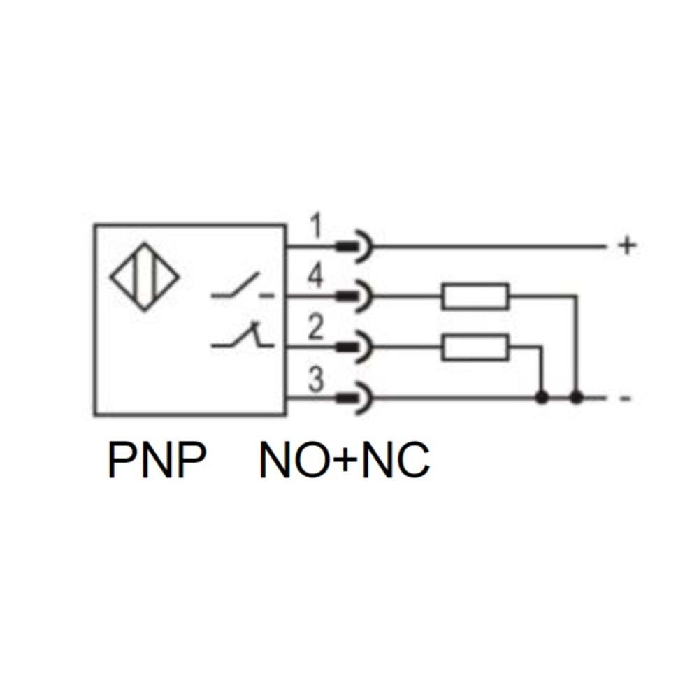 Lanbao PR18TS-DM3DPR-E2 ,M18/3mt PNP-NO/NC M12-4 Pin Reflektör Fotosel