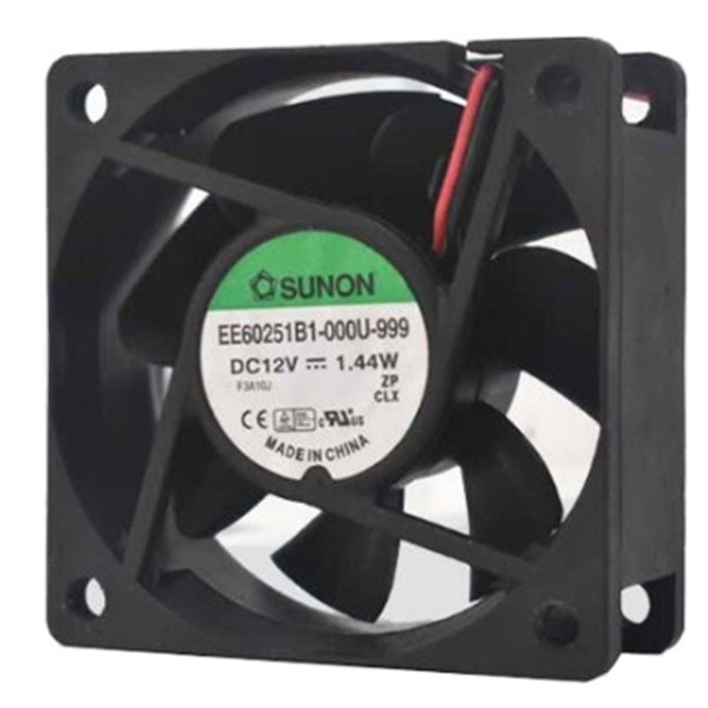 Sunon EE60251B1-000U-999 ,60x25 12vdc 24-Cfm 2-Kablo Fan