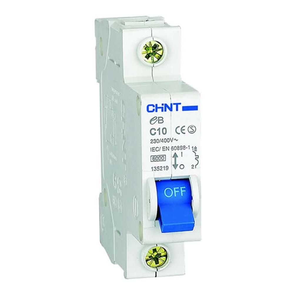 CHINT eB-B4 (B-4A/4.5kA,1-KUTUP,RAY SİGORTA)