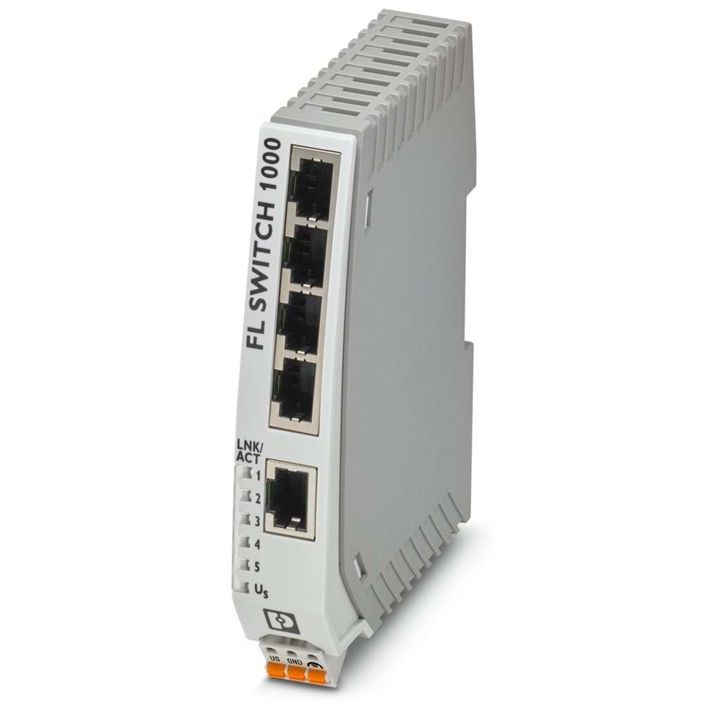 PHOENIXCONTACT FL SWITCH 1005N (24Vdc,5-PORT,RAY,ETHERNET HUB)