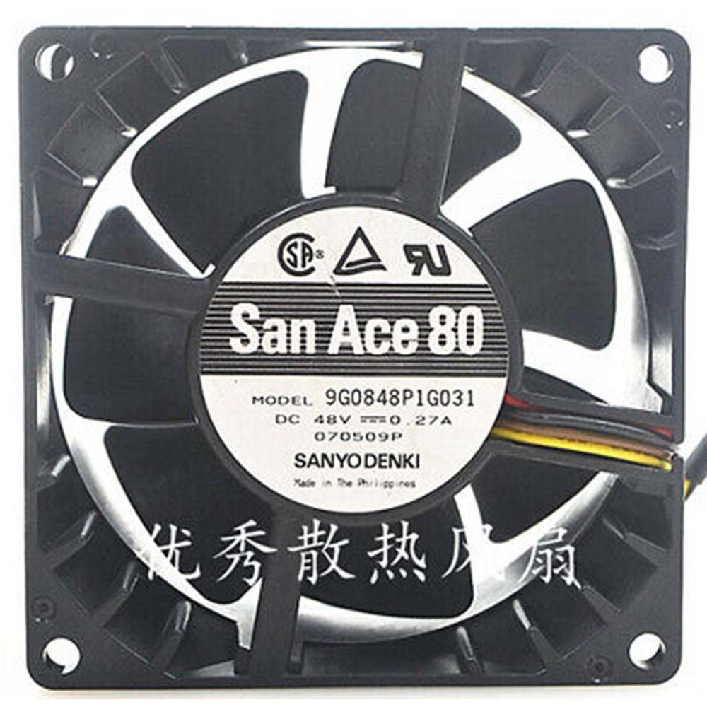 Sanyo 9GV0848P1G031 ,80x38 48vdc 138-Cfm 3-Kablo Fan