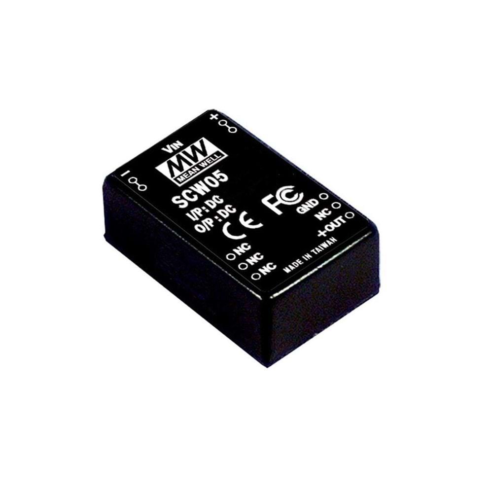 Meanwell SCW05B-15 ,18..36vdc 15vdc/400mA DC-DC Konverter