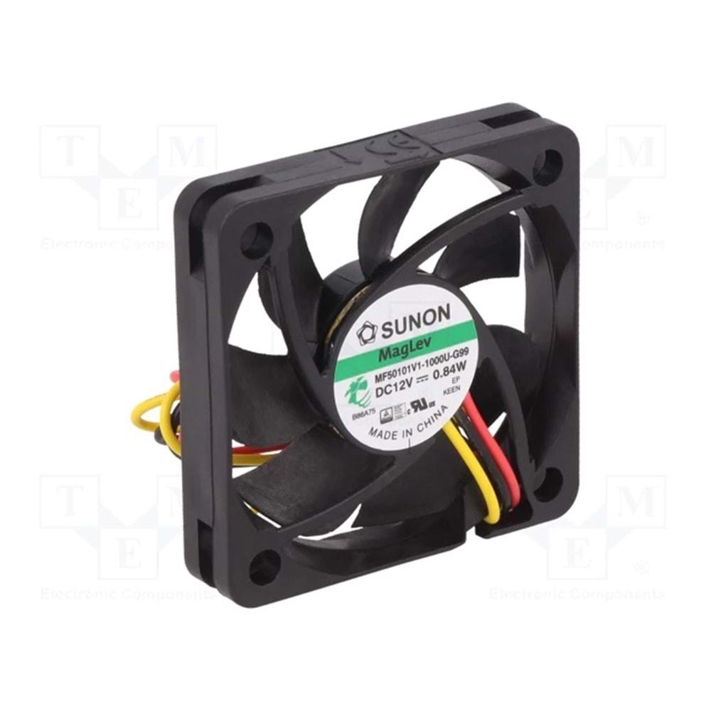 Sunon MF50151V1-1000U-F99 ,50x15 12vdc 17-Cfm 3-Kablo Fan