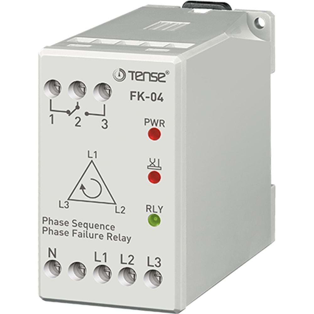 Tense FK-04 ,3-Faz+N Faz/Motor Koruma Röle