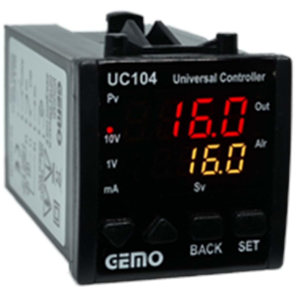 GEMO UC104-24V-R (24Vac/dc,48x48,RÖLE,PROSES KONTROL)