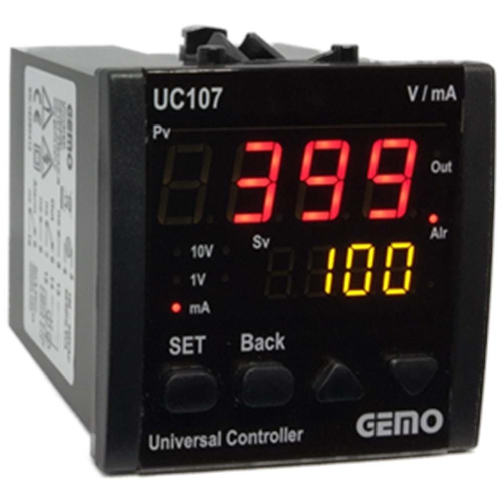 GEMO UC107-230VAC-S (100..240Vac,72x72,SSR,PROSES KONTROL)