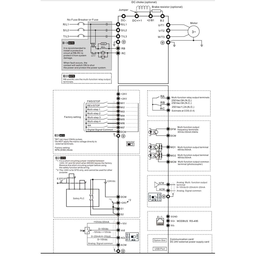 Delta VFD17AMS43AFSAA ,MS300-7.5kw/380v Ac Motor Sürücü