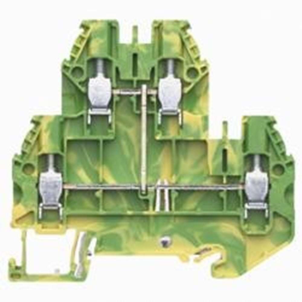 WIELAND WT2.5-6-PE (TOPRAK-2.5mm,2-KAT,VİDALI RAY KLEMENS )