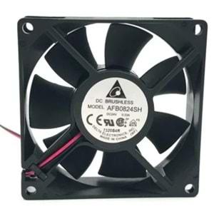 Delta AFB0824SH ,80x25 24vdc,47-Cfm 2-Kablo Fan