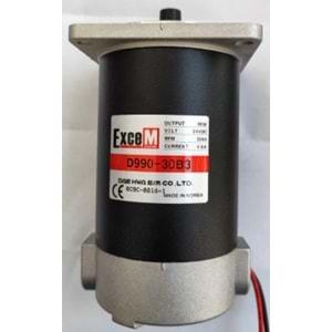 Excem D990-30B3 ,24vdc 90w 3000-Rpm Dc Motor