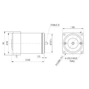 Excem D990-30B3 ,24vdc 90w 3000-Rpm Dc Motor