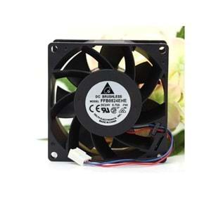 Delta FFB0824EHE-F00 ,80x38 24vdc 80-Cfm 3-Kablo Fan