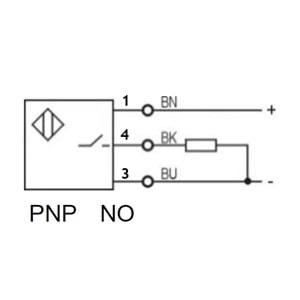 Lanbao LR12TAF04DPOY-E2 ,M12/4mm PNP-NO M12-4 Pin Endüktif Sensör