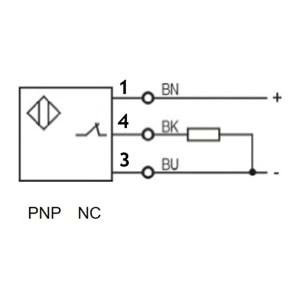 Lanbao LR12TBF04DPCY-E2 ,M12/4mm PNP-NC M12-4 Pin Endüktif Sensör