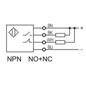 Lanbao PR18TS-DM3DNR-E2 ,M18/3mt NPN-NO/NC M12-4 Pin Reflektör Fotosel