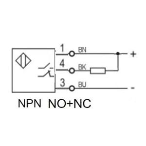 Lanbao PSFT-BC80DNB ,Kübik/80cm NPN-NO/NC 3-Kablo Cisim Fotosel