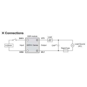 Autonics SRPH1-A260 ,1-Faz/220vac/60a 4..20mA Soğutuculu DC-AC Ssr