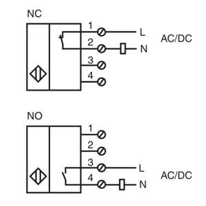 PepperlFuchs NBN40-U1-UU ,Kübik/40mm AC/DC-NO/NC Endüktif Sensör