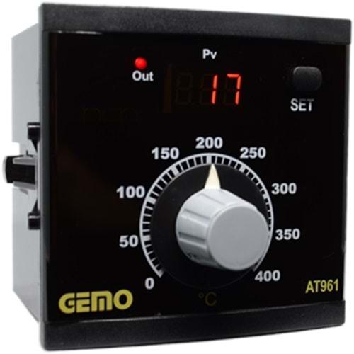 GEMO AT961-230VAC-R (100..240Vac,96x96,RÖLE,TC-J,ISI KONTROL)