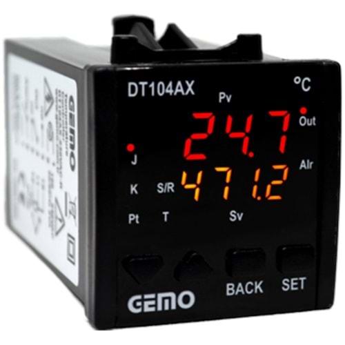 GEMO DT104AX-230VAC-R (100..240Vac,48x48,RÖLE,ISI KONTROL)