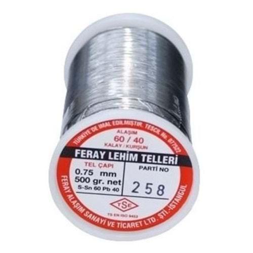 Feray 0.75mm/500GR ,0.75mm/500gr 60/40 Lehim Teli