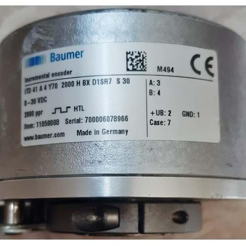 Baumer ITD41A4Y70-2000HBX-D1SR7S30,2000 Pals Htl Enkoder