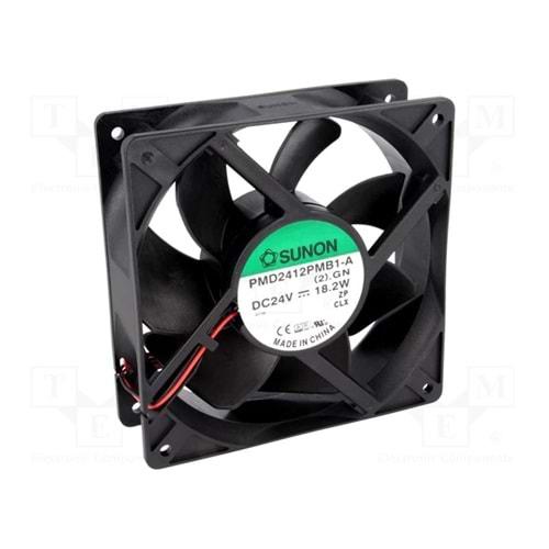 Sunon PMD2412PMB1-A ,120x38 24vdc 180-Cfm 2-Kablo Fan