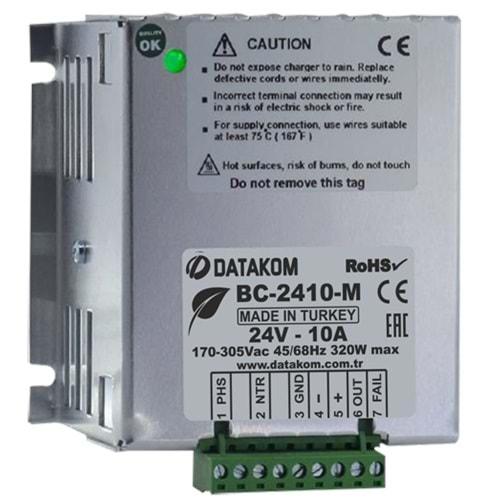 Datakom BC-2410-M ,220vac 24vdc/10a Akü Şarj