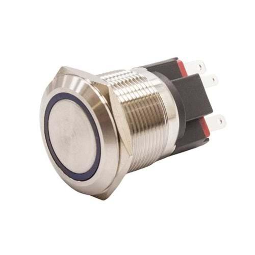 22E-P1-E ,M22-1A1K Led-24v Yaylı Metal Buton