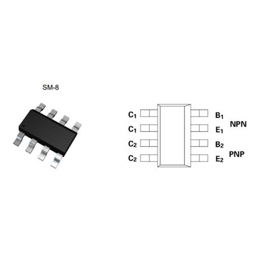 Zetex ZDT6790TA ,SM-8 Transistör