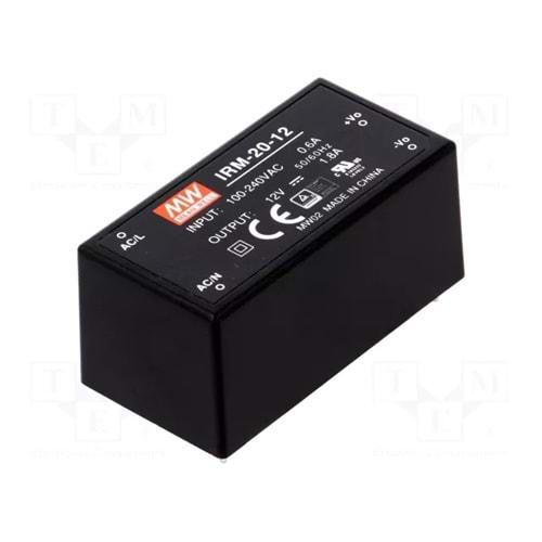 Meanwell IRM-20-12 ,110v/220vac 12vdc/1.8a Pcb Güç Kaynağı