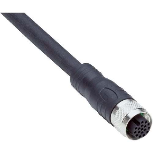 Sick YF2A2D-050UV2XLEAX (2114296) ,M12-17P/Düz Pur-5mt Sensör Kablo