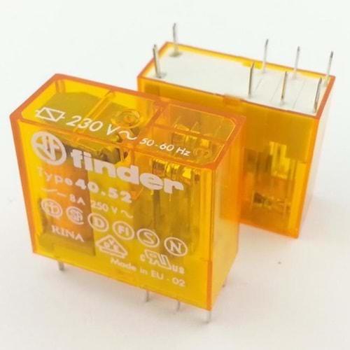 Finder 40.52.8.230.0000 ,220vac 2A2K/8a İnce-8 Pin Röle