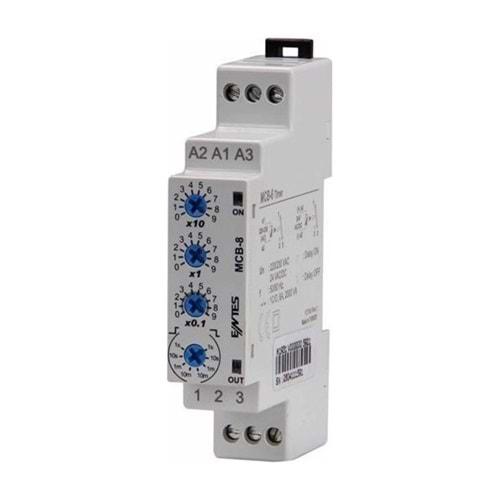 Entes MCB-8 ,Ray/Dın 24v..220vac/dc Kontak-1A1K Zaman Röle