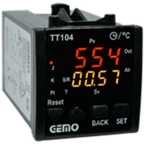 GEMO TT104-230VAC-R-S (100..240Vac,48x48,RÖLE,ISI KONTROL)