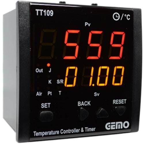 GEMO TT109A-230VAC-R (100..240Vac,96x96,RÖLE,ISI KONTROL)