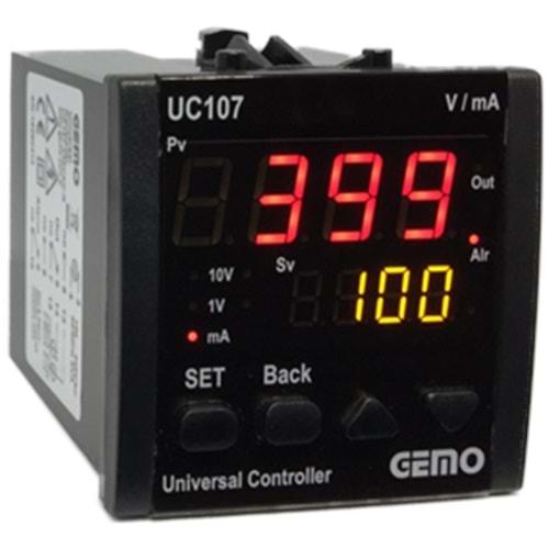 GEMO UC107-230VAC-R (100..240Vac,72x72,RÖLE,PROSES KONTROL)
