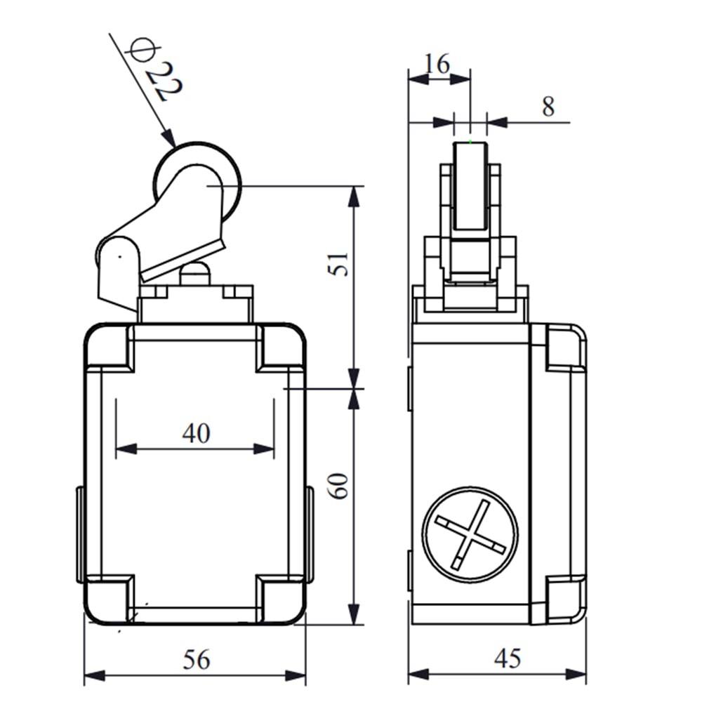 EMAS L1K13MIP211 (METAL-1NO/1NC,MAKARA,SINIR SİVİC)